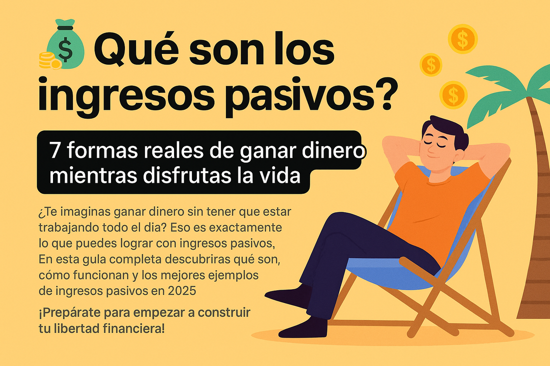 Qué son los ingresos pasivos y cómo puedes empezar hoy mismo