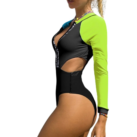 TRAJE DE BAÑO MANGA LARGA CEBRA