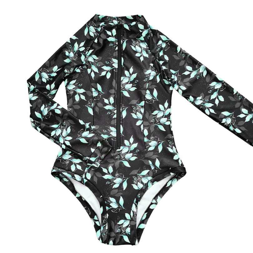TRAJE DE BAÑO MANGA LARGA FLOR