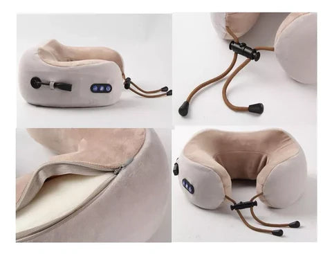 Cojín de Masaje Cervical con Calor Infrarrojo para Viajes