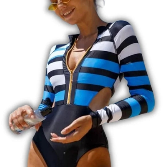 TRAJE DE BAÑO MANGA LARGA MARINO